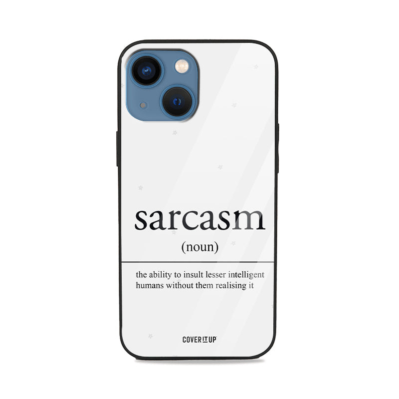  Sarcasm Definition Glass Case