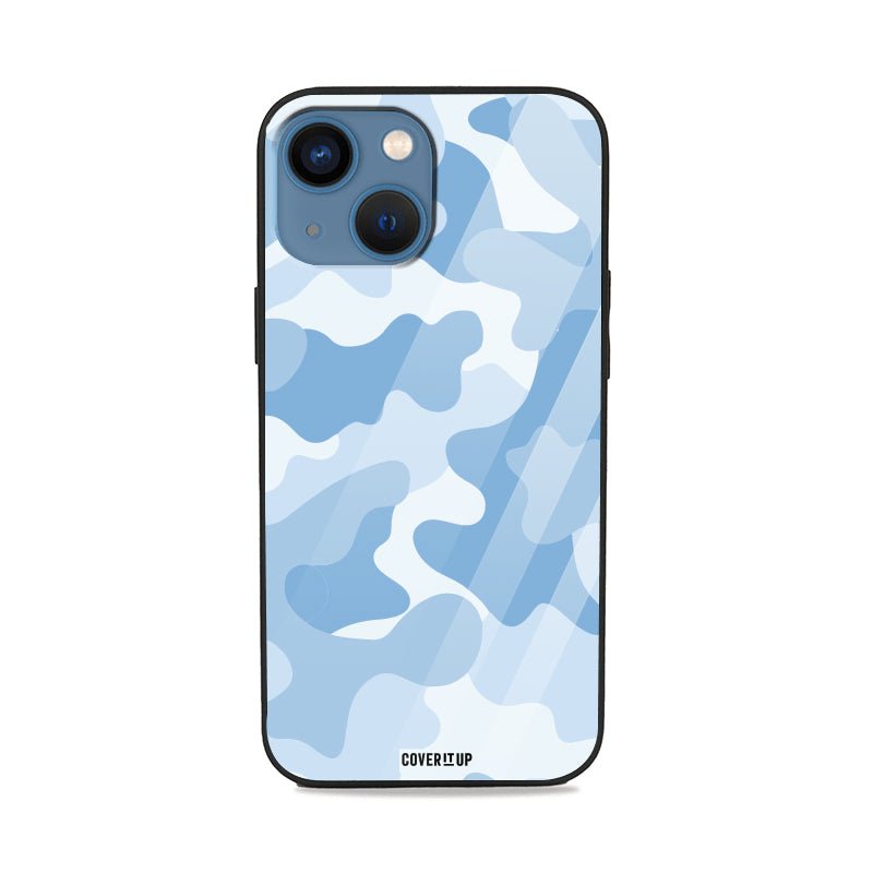 Sky Camo Glass Case Mobile Phone Cover from coveritup.com