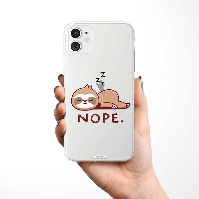 Sloth Clear Silicone Case