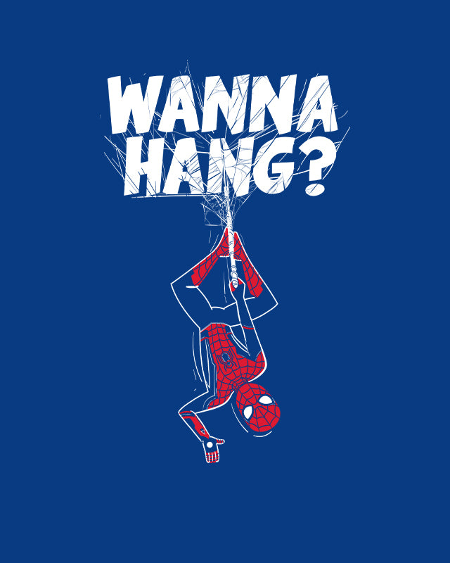 Official Marvel Spiderman Wanna Hang T-Shirt