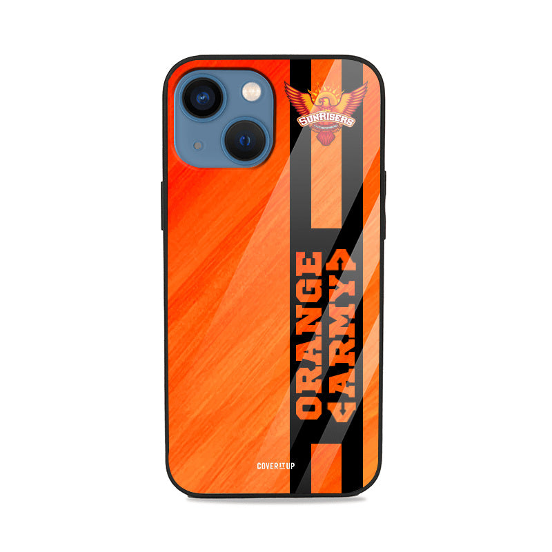 Official SRH Orange Fandom Glass Case Cover from coveritup.com