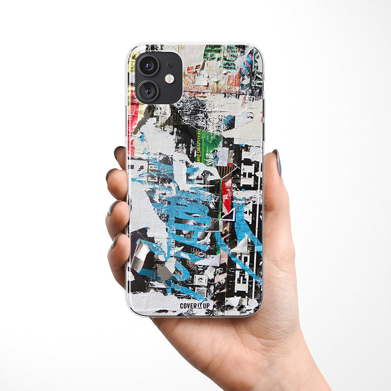 Torn Posters Clear Silicone Case