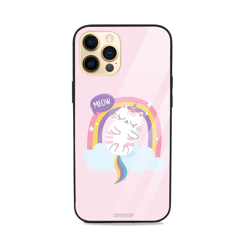 Unicorn Kitty Glass Case Mobile Phone Cover from coveritup.com