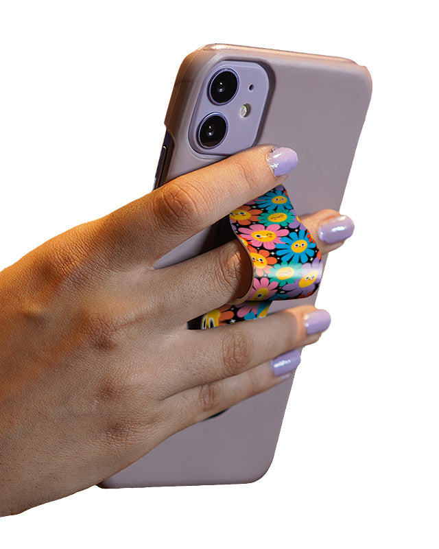 Vivid Floral Slider Phone Grip