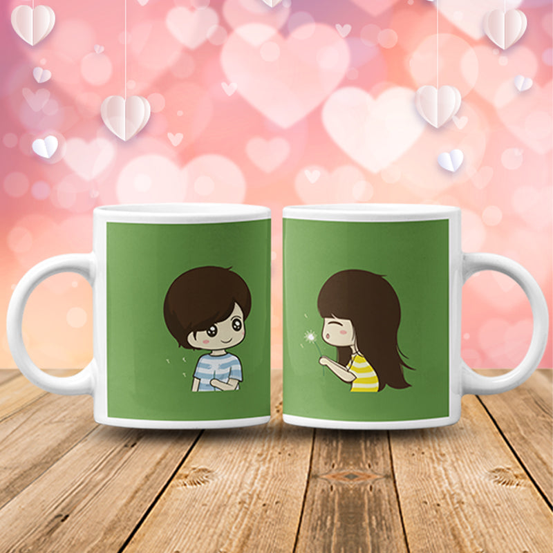 Wishing on Dandelions Couple Mugs