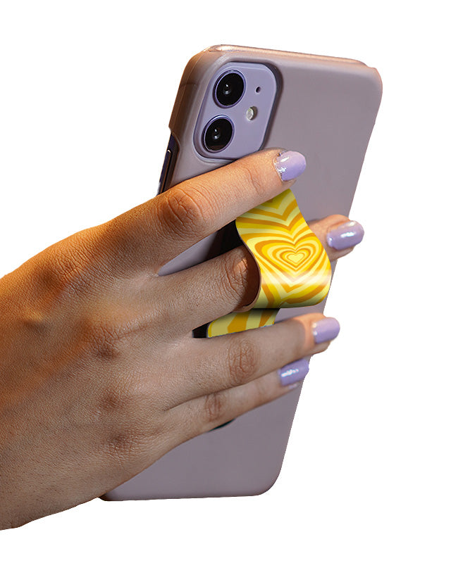 Yellow Y2K Slider Phone Grip