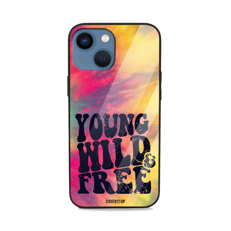 Young Wild Tie-Dye Glass Case Mobile Cover from coveritup.com